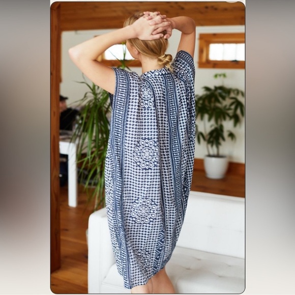 Emerson Fry India Collection Short Caftan in Ink - Picture 4 of 13